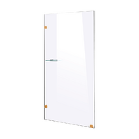 800 x 2000mm Frameless 10mm Safety Glass Shower Screen