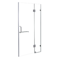 120 x 200cm Wall to Wall Frameless Shower Screen 10mm Glass By Della Francesca