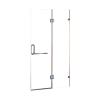 90 x 200cm Wall to Wall Frameless Shower Screen 10mm Glass By Della Francesca