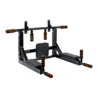 Heavy Duty Wall Mounted Power Station - Knee Raise - Pull Up - Chin Up -Dips Bar