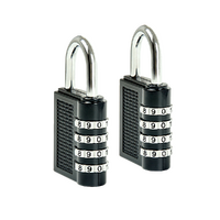 X2 Combination Padlock 4-Digit Outdoor Weatherproof Security School Lock Travel