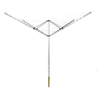 4 Arm Rotary Airer Outdoor Washing Line Clothes Dryer 50m Length