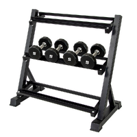 Dumbbell Rack Storage Stand Hex Weight Heavy Duty 3 Tier Wide Home Gym Fitness