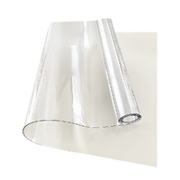 PVC Tablecloth Protector 107X213.4CM Clear Plastic Table Cloth Cover Transparent