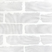 White Brick Wallpaper Vinyl Vintage