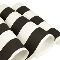 Modern Fashion Black & White Stripes Wallpaper Wall Mural