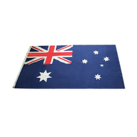 Australian Flag Heavy Duty Woven Spun Poly Australia Flag Metal Clips