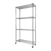 Modular Wire Storage Shelf 900 x 350 x 1800mm Steel Shelving