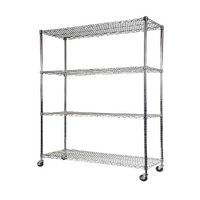 Modular Wire Storage Shelf 1200 x 600 x 1800mm Steel Shelving