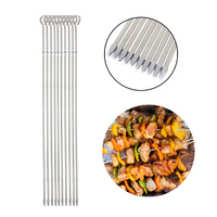 METAL SKEWERS FOR GRILLING KABOB STICKS 43.1CM*10PCS