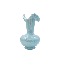 Mermaid Iridescent Ceramic Vase Blue