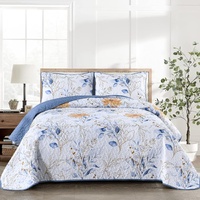 Quietude Quilted coverlet and pillowcovers set: Perfect for Relaxation - Queen size