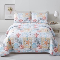 Decorative Quilted coverlet and pillowcovers set: Enhance Your Home Decor - Queen size