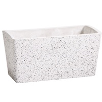 Imitation Stone Concrete White Stone Rectangle Planter 50cm