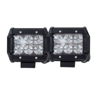 Pair 4inch CREE LED Work Light Bar Flood Beam Offroad Driving Lamp Reverse Fog