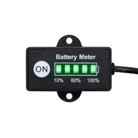 12 Volt LED Dual Battery Monitor Fuel Gauge Meter Digital % Percentage Switch