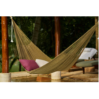 Outdoor undercover cotton Mayan Legacy hammock King size Cedar