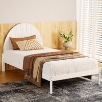 Bed Frame King Single Size Wooden White DALY