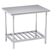 100*70*85cm Commercial Catering Kitchen Stainless Steel Prep Work Bench