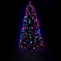 1.8m Christmas Tree Optic Fibre LED Xmas tree Multi Colour