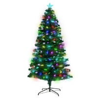 Christabelle 1.5m Enchanted Pre Lit Fibre Optic Christmas Tree Stars