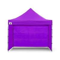 Gazebo Tent Marquee 3x3 PopUp Outdoor Wallaroo Purple