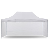 Gazebo Tent Marquee 3x4.5m PopUp Outdoor Wallaroo White