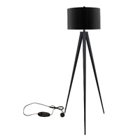 Sarantino Minimalist Modern Tripod Floor Lamp Black