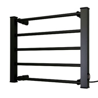 Pronti Heated Electric Towel Bathroom Rack EV-90- Black