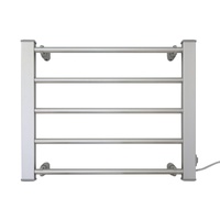 Pronti Heated Towel Rack Electric Bathroom Towel Rails EV-90- Silver