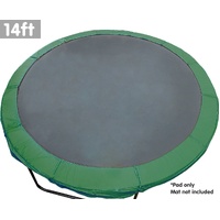 Trampoline 14ft Replacement Outdoor Round Spring Pad Cover - Green