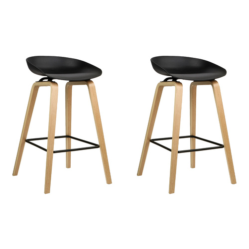 2x Bar Stools Wooden