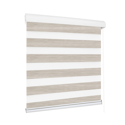  Blackout Zebra Roller Blind Curtains 180x210 Beige