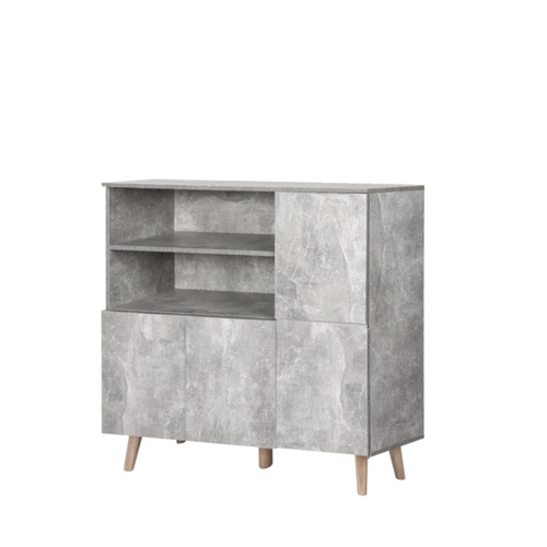  Buffet Sideboard Storage Cabinet Grey