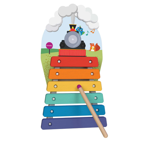  VertiPlay Wall Toy:  Musical Rail Track Xylophone