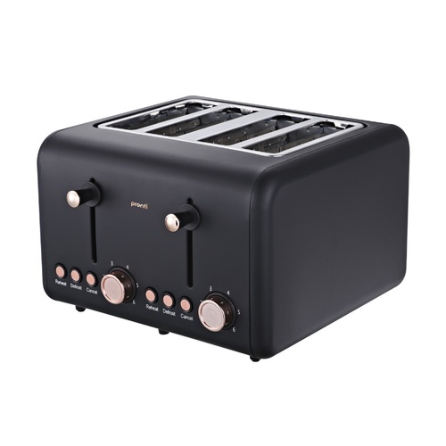 Pronti 4 Slice Toaster Rose Trim Collection