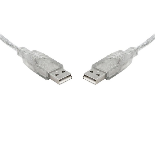 8WARE USB 2.0 Cable A to A Male to Male Transparent