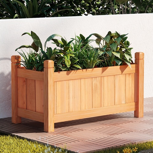 Garden Bed Raised Wooden Planter Box Vegetables