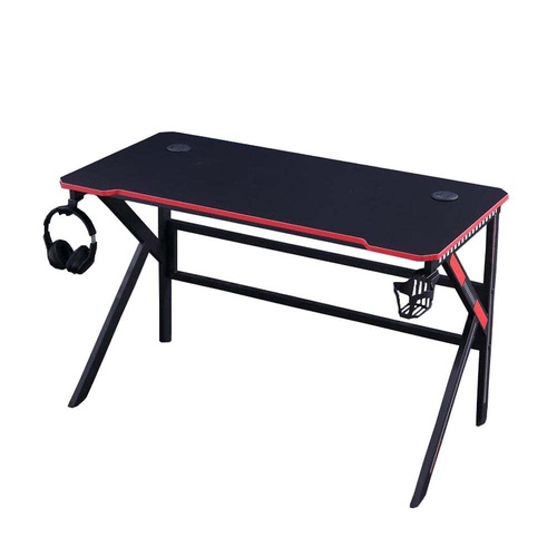 Gaming Desk Desktop PC Computer Desks Desktop Racing Table Office Laptop Home K-Shaped Legs Black