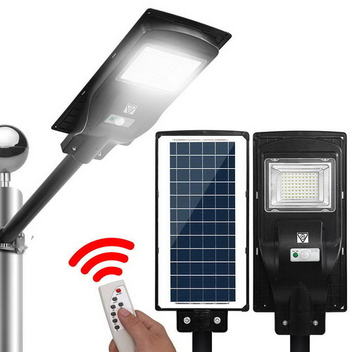 LED Solar Street Flood Light Motion Sensor Remote Outdoor Garden Lamp Lights