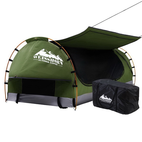 Swag Camping Swags Canvas Free Standing Dome Tent