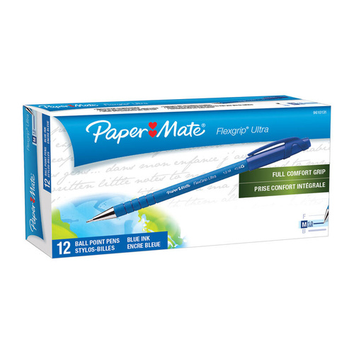 PAPER MATE Flex Grip Ball Pen 1.0mm Box of 12