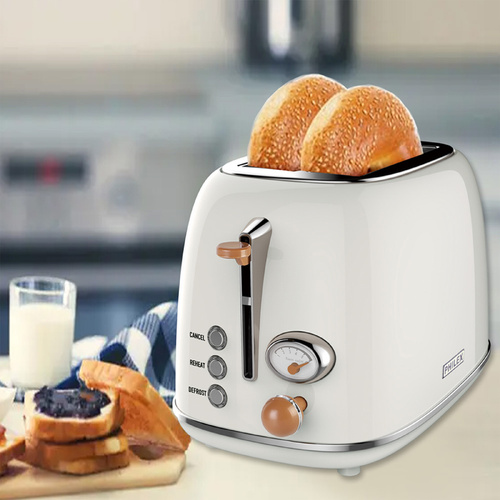 PHILEX 2-Slice Toaster Bread Reheat Retro