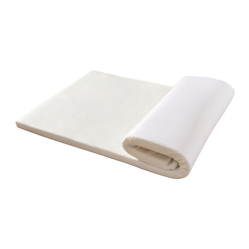 7cm Memory Foam Bed Mattress Topper Polyester Underlay Cover