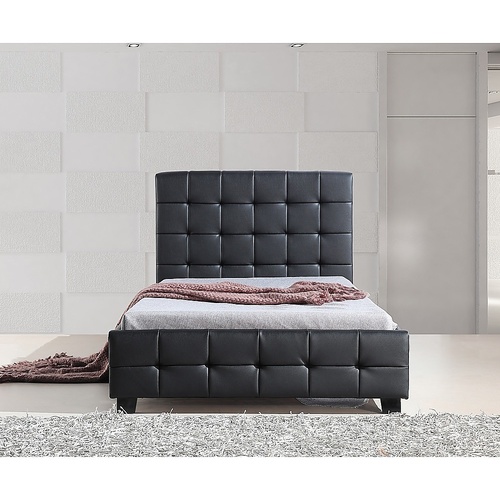 Air King Single PU Leather Deluxe Bed Frame