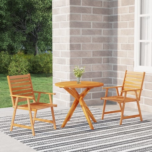 Garden Dining Set Solid Wood Acacia