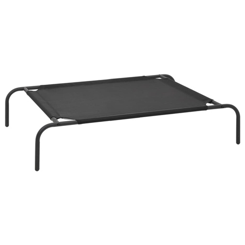 Elevated Dog Bed Black Textilene