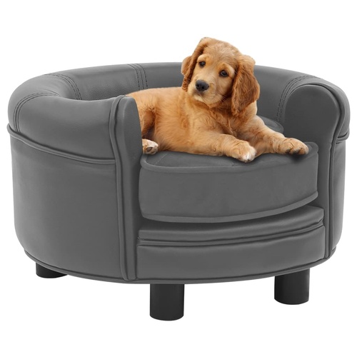 Dog Sofa 48x48x32 cm Plush and Faux Leather