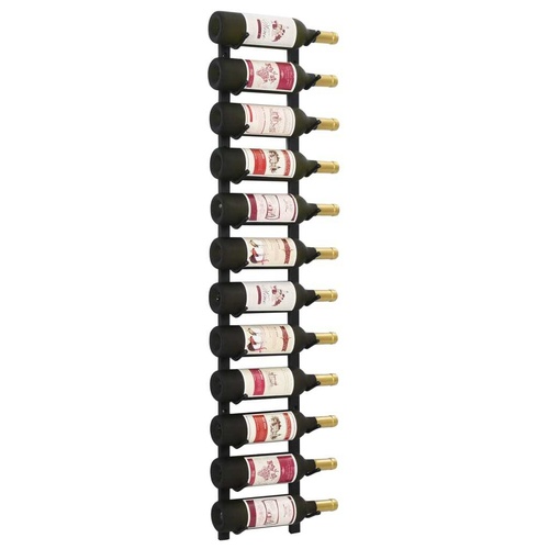 Wall Mounted Wine Rack for 12 Bottles Iron