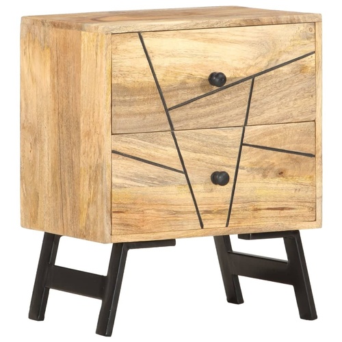 Amsterdam Bedside Cabinet 40x30x50 cm Solid Mango Wood